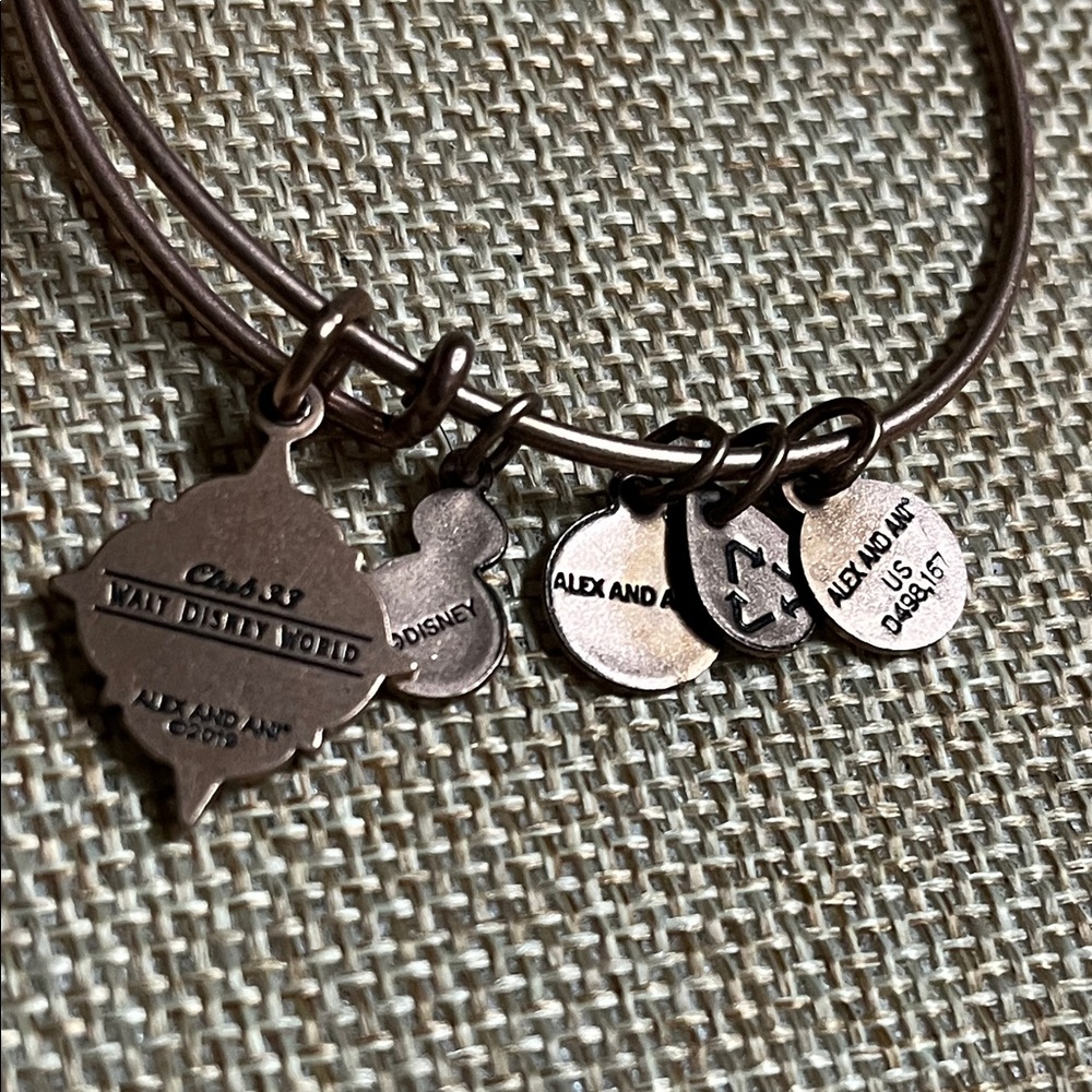 Alex and Ani Bronze Charm Bracelet Disney Class 33 - Picture 2 of 4